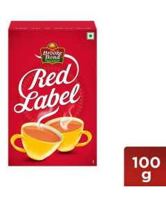 BROOKE BOND RED LABEL REGULAR TEA 100GM MRP50  ( 1 X 120N)